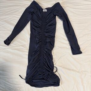 Oh Polly blue long sleeve bodycon